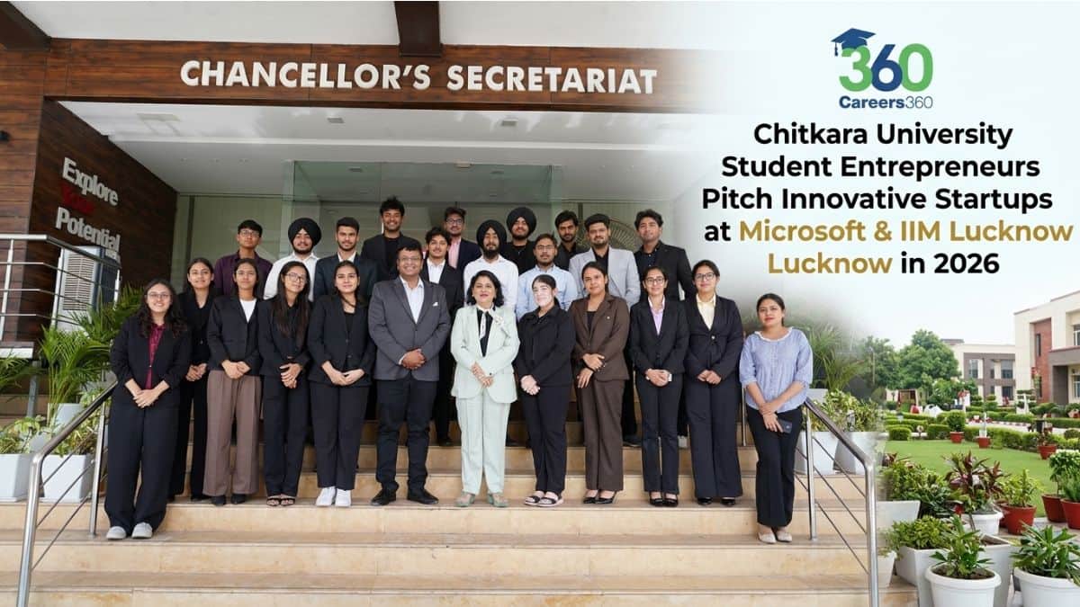 Chitkara University Student Entrepreneurs Pitch Innovative Startups at Microsoft & IIM Lucknow in 2026